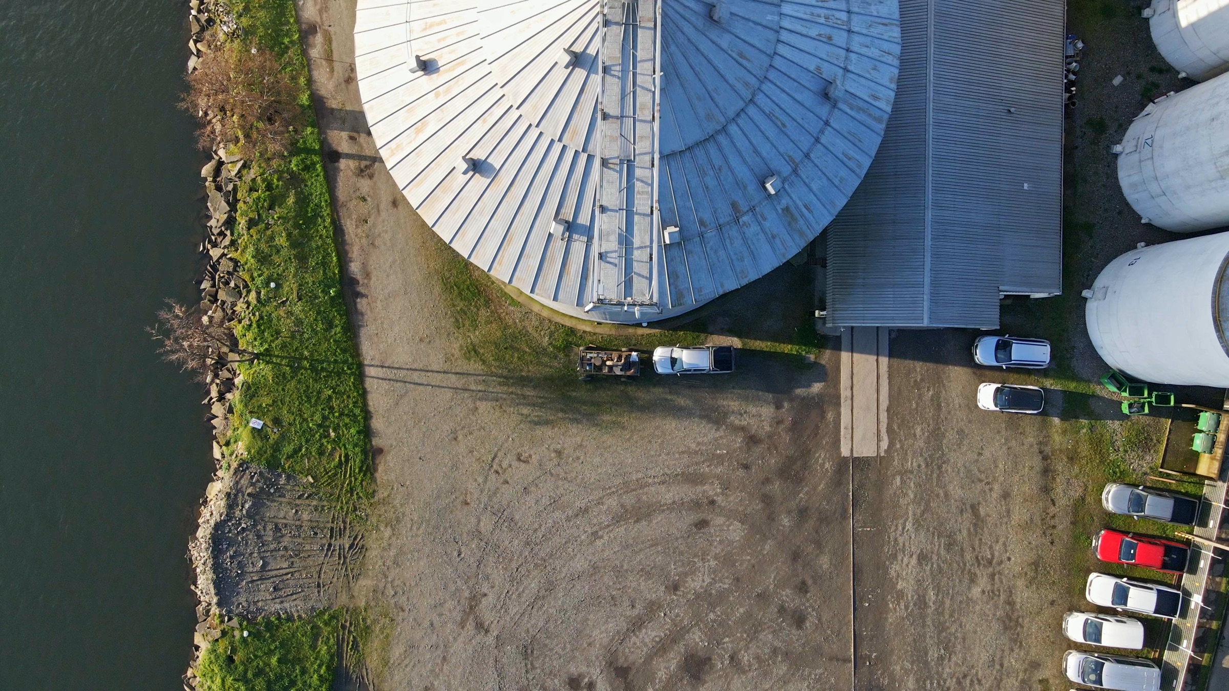 An aerial view of the KSW Kampot production site